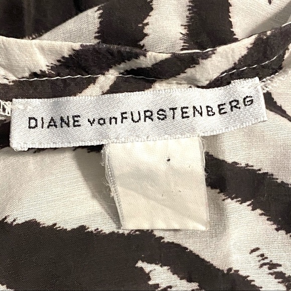 Diane Von Furstenberg Sexy Lightweight Zebra Mini Summer Dress Beach Cover Up M - Picture 6 of 8